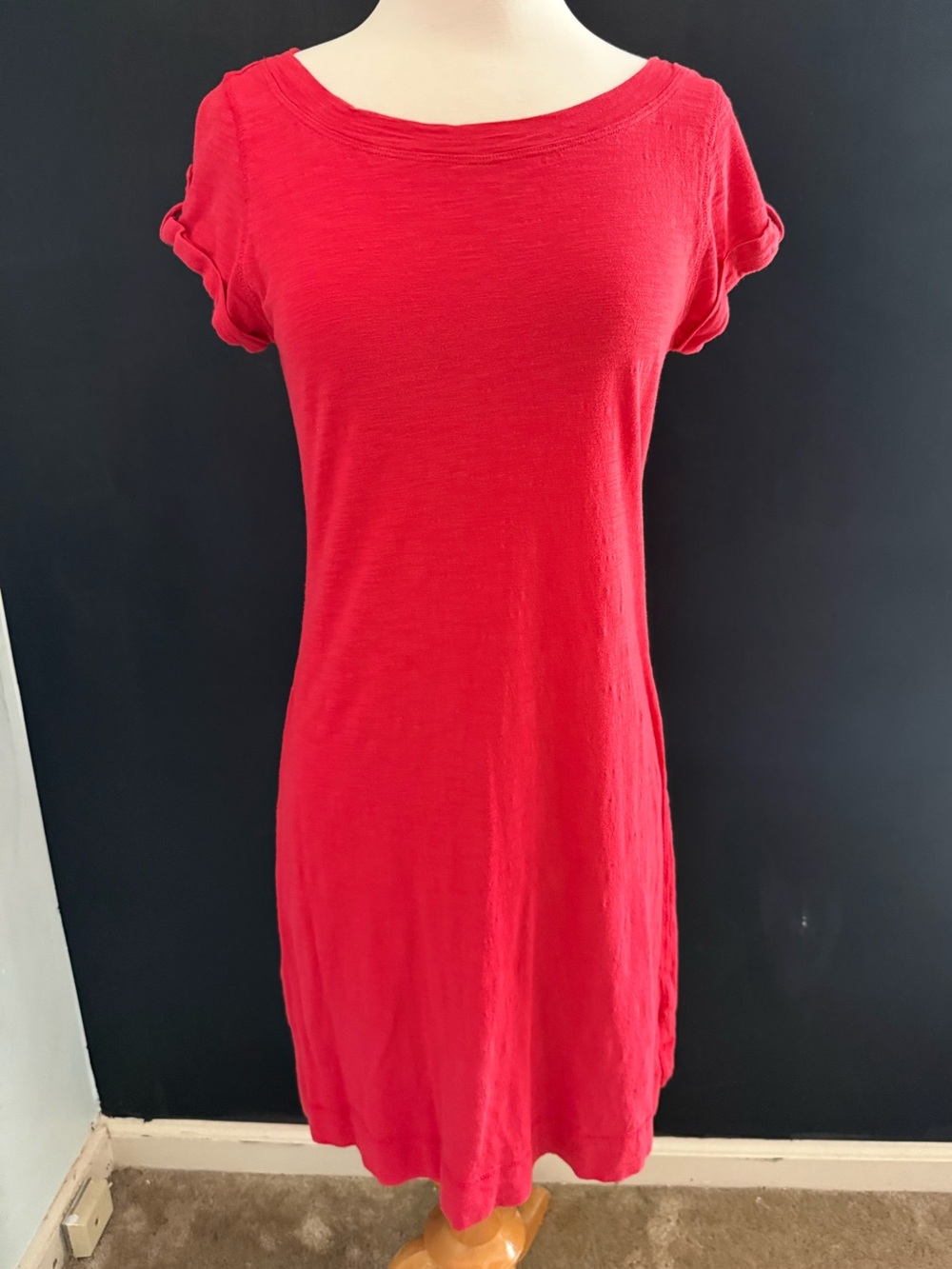 Banana Republic Red Short Sleeve Summer Dress